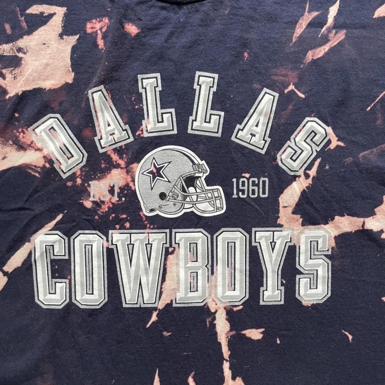 Dallas Cowboys Tie Dye Shirt Size Large NFL Upcycled - Depop