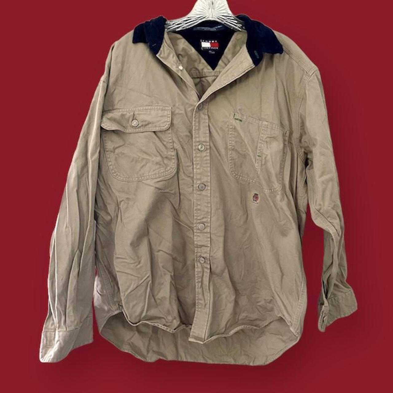 Khaki tommy cheap hilfiger coat