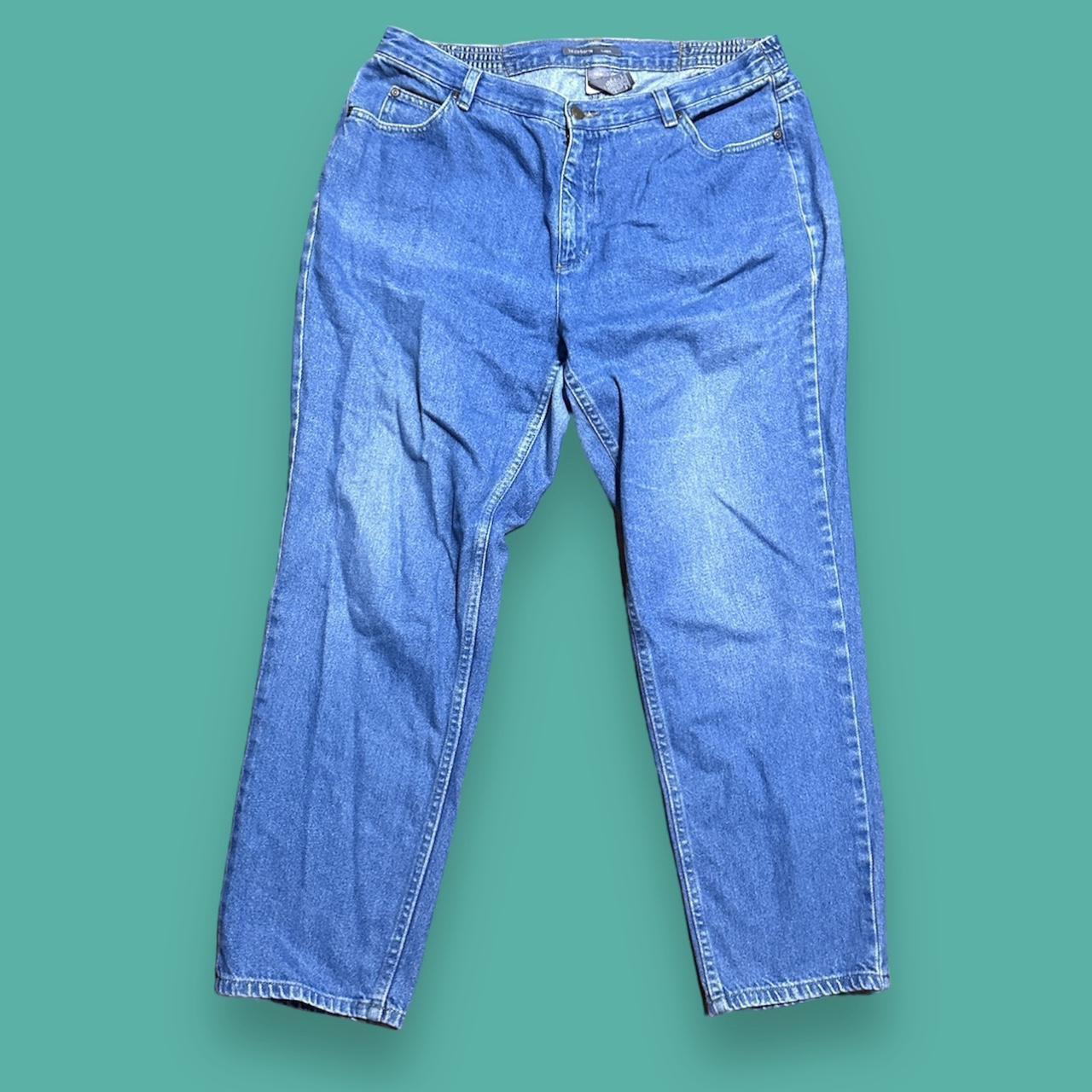 Vintage 80s Mom Jeans Medium Wash Blue Denim Size - Depop