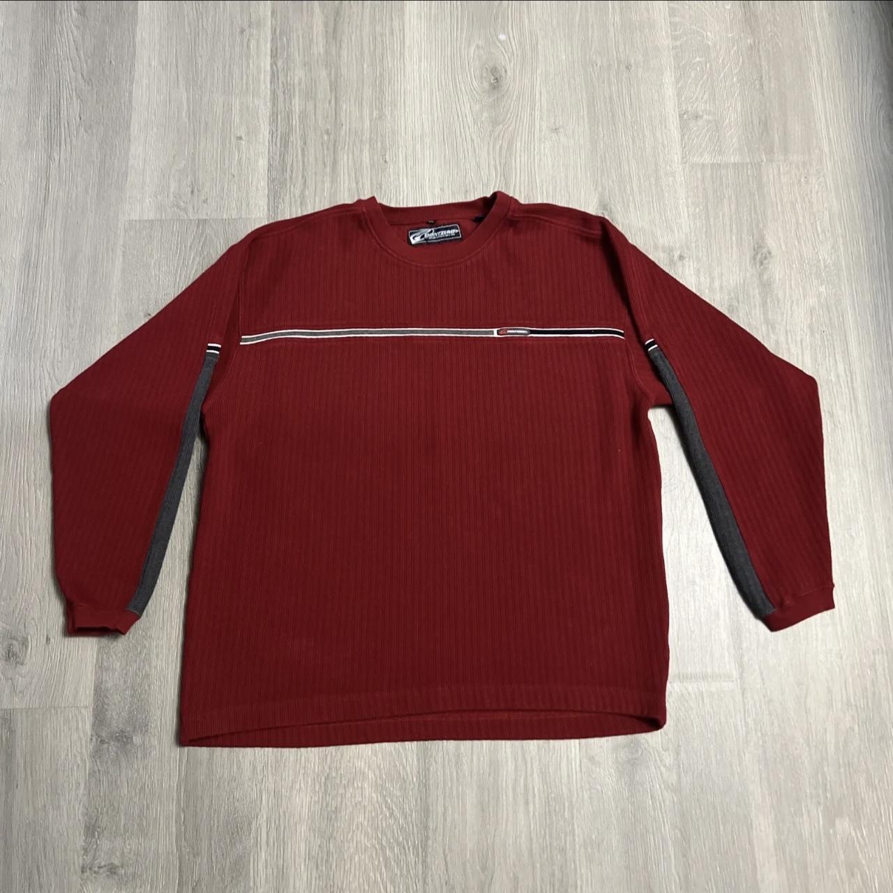Vintage Point Zero Red Crewneck Sweatshirt Adult XL... - Depop