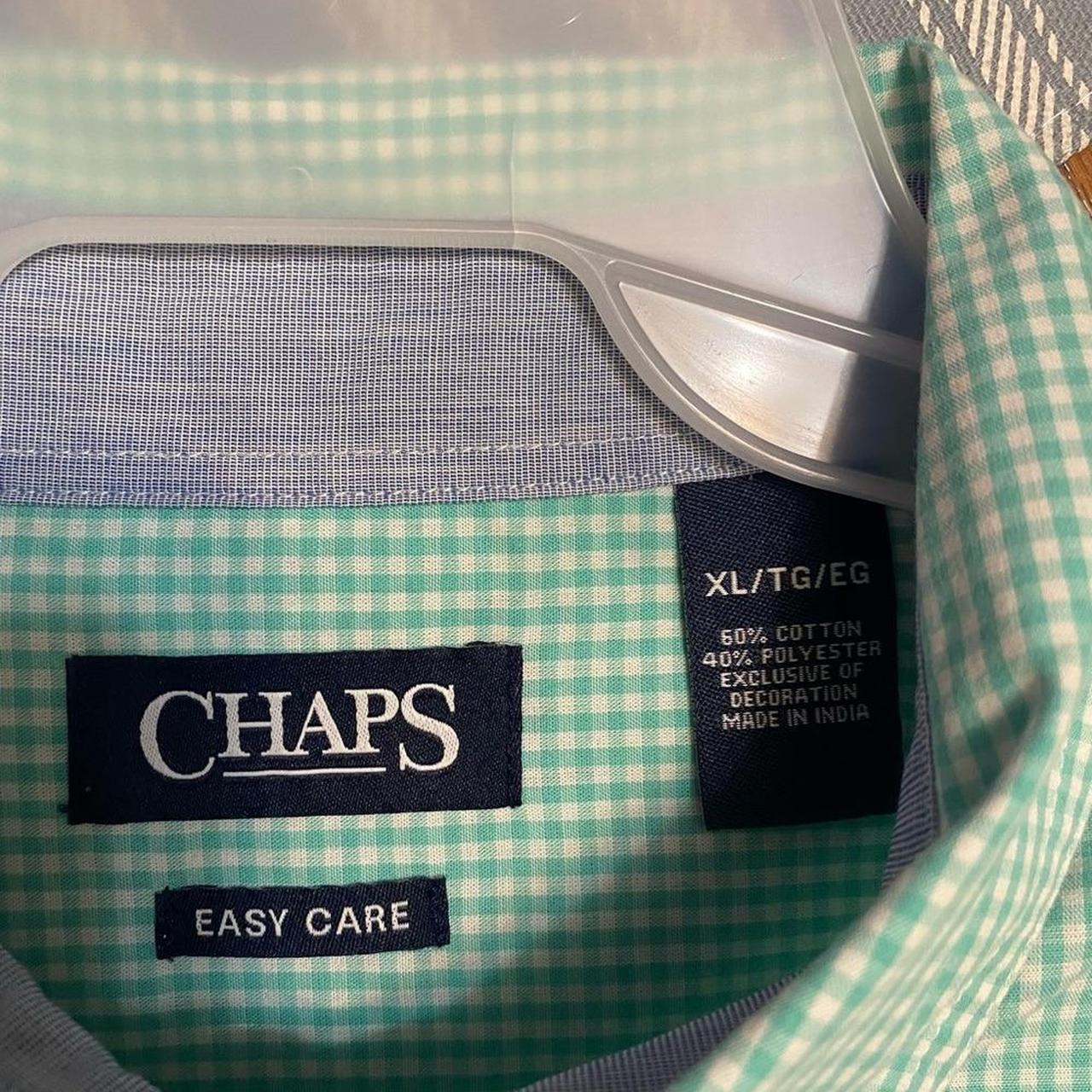 Chaps Men's Shirt - Green/White - XL – Chaps Shir… - image 4