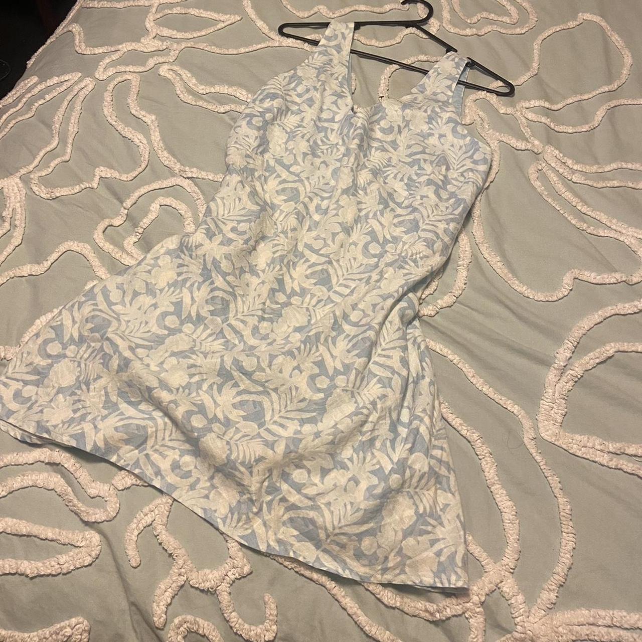 Cotton On Blue Haven V Neck Mini Dress size... Depop