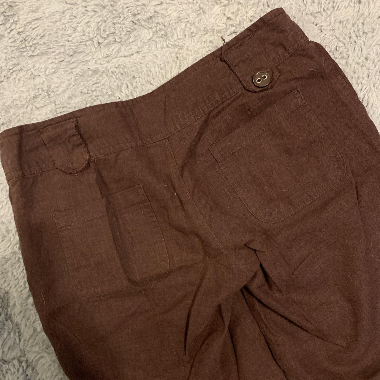 Brown vintage style pants Size s (probably a 4) Thin... - Depop