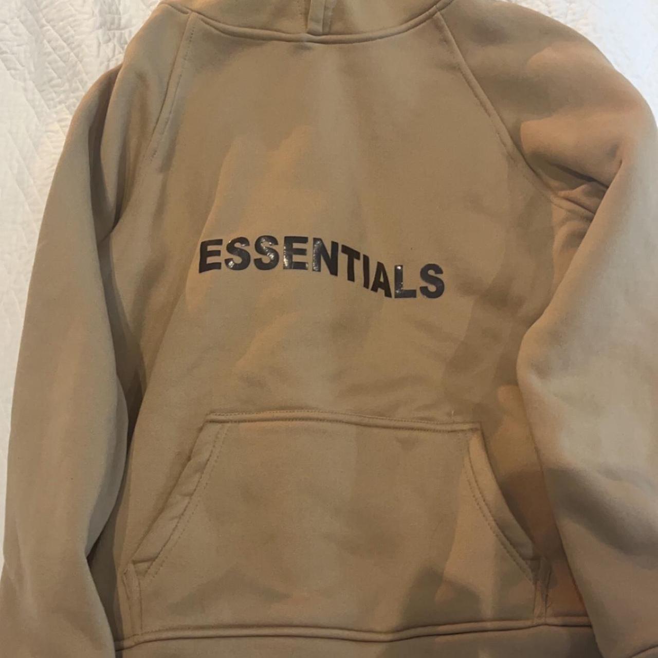 Essential hoodie, caramel colour. Never worn as it... - Depop