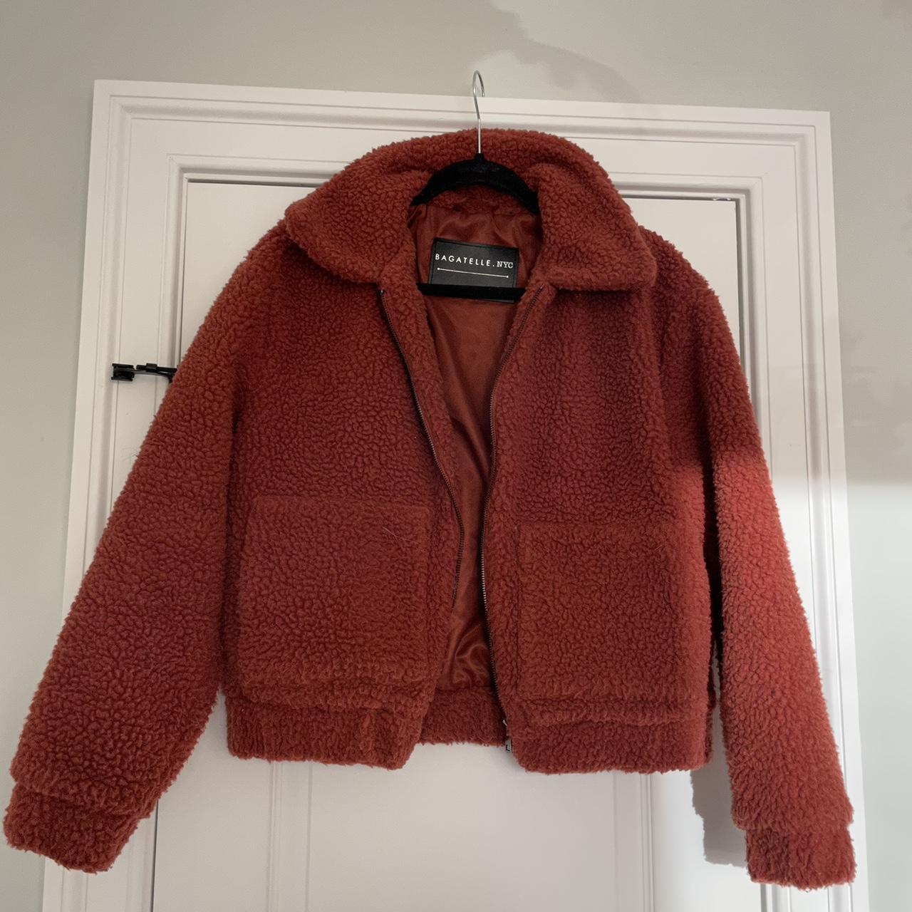 Sherpa jacket •size small •gently worn, some... - Depop