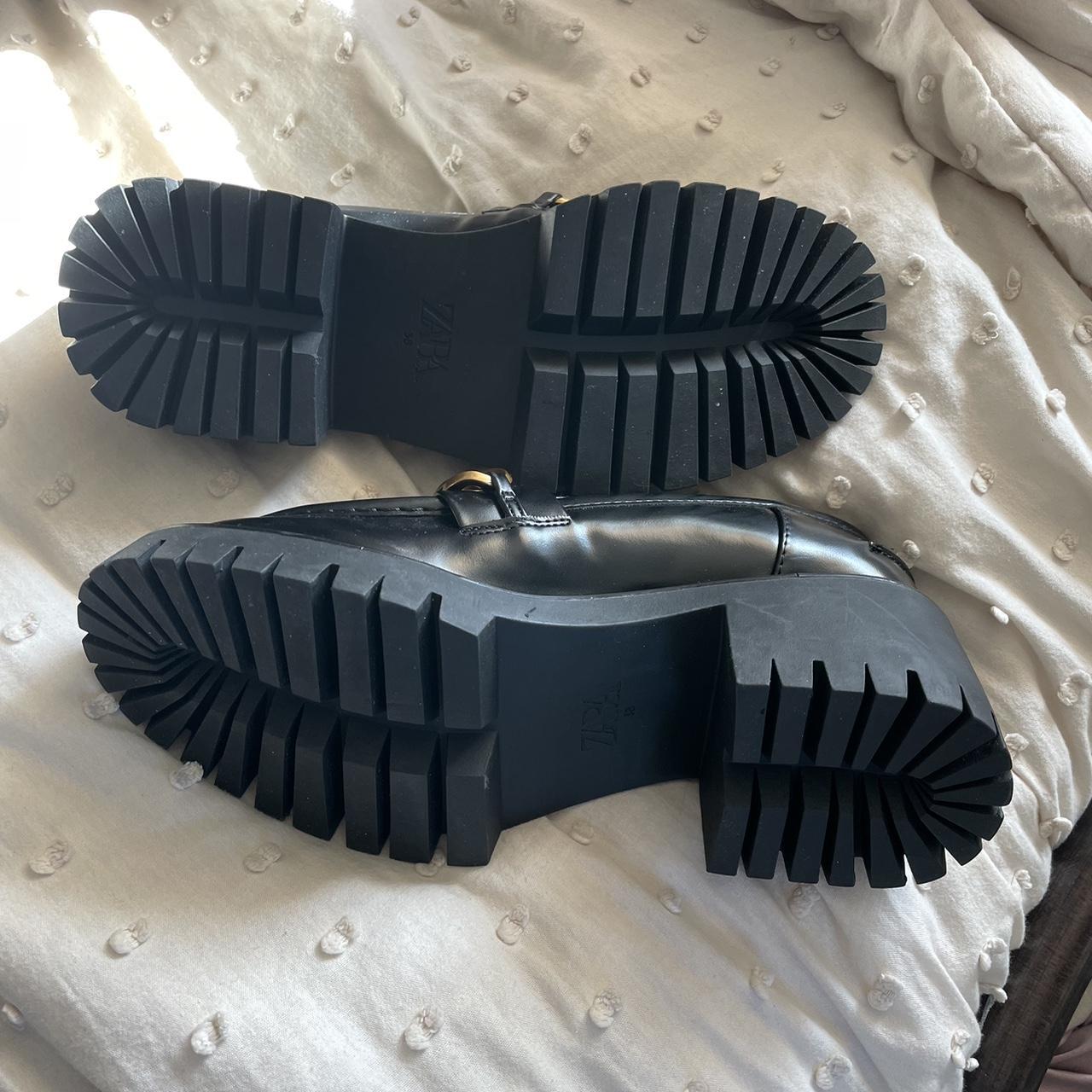 Zara Canada Zara Micro Studded Leather Biker Ankle Boots Zara - Main Image