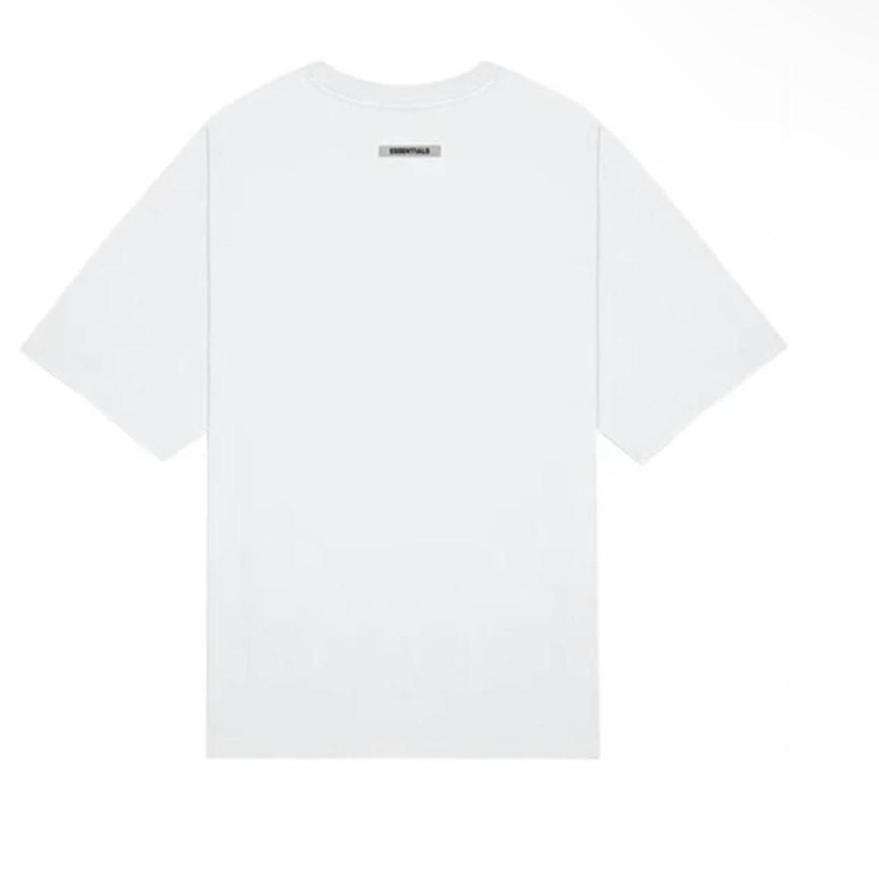 Fear of god essentials logo t-shirt Size:... - Depop