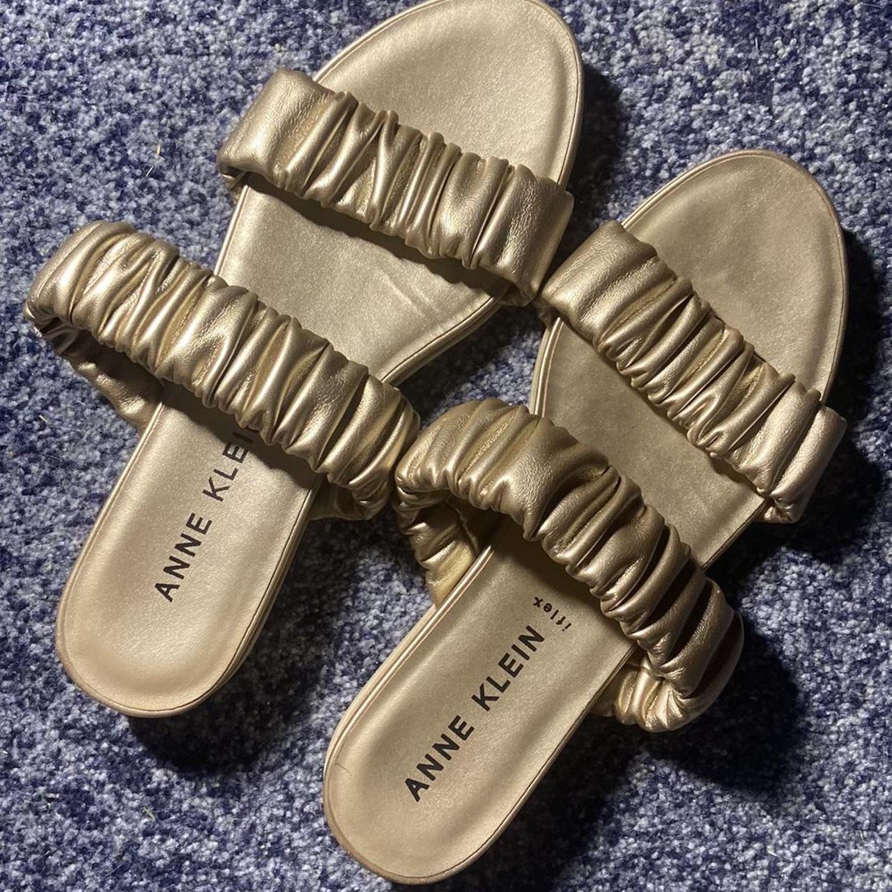 Anne klein gold on sale sandals