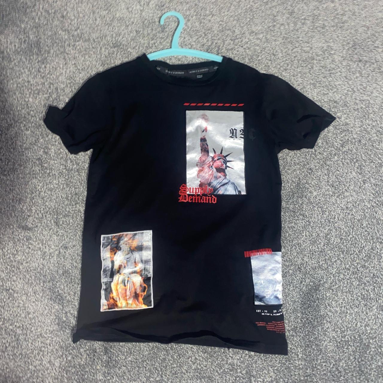 Supply and demand Tshirt black Worn a few times... Depop