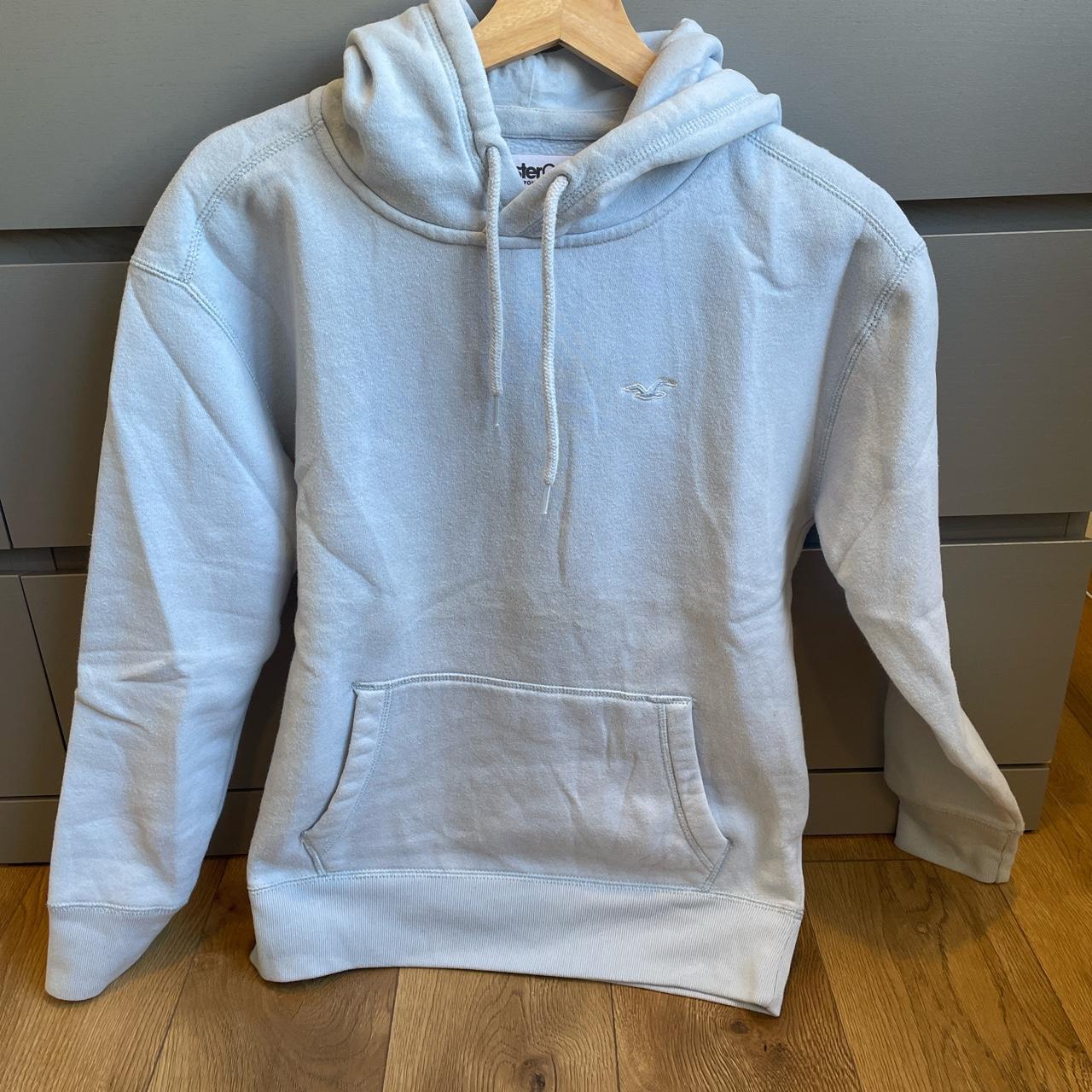 Blue and online white hollister hoodie