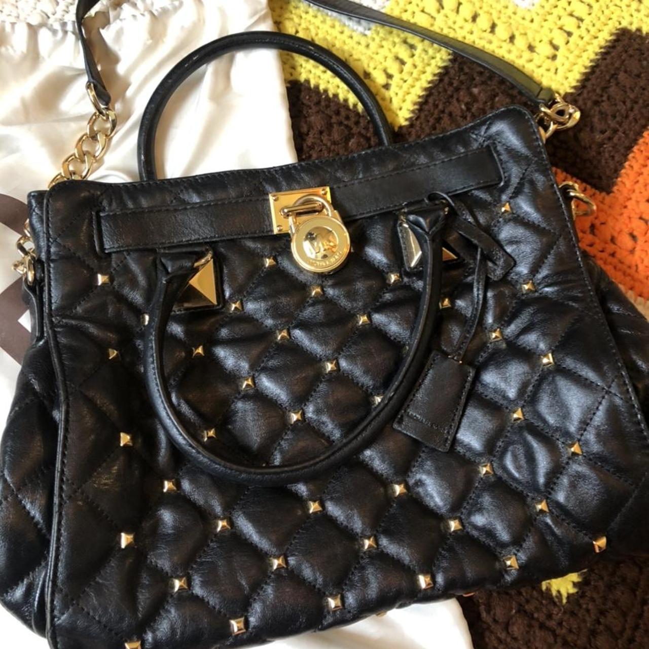 Michael Kors Hamilton tote bag black soft leather - Depop