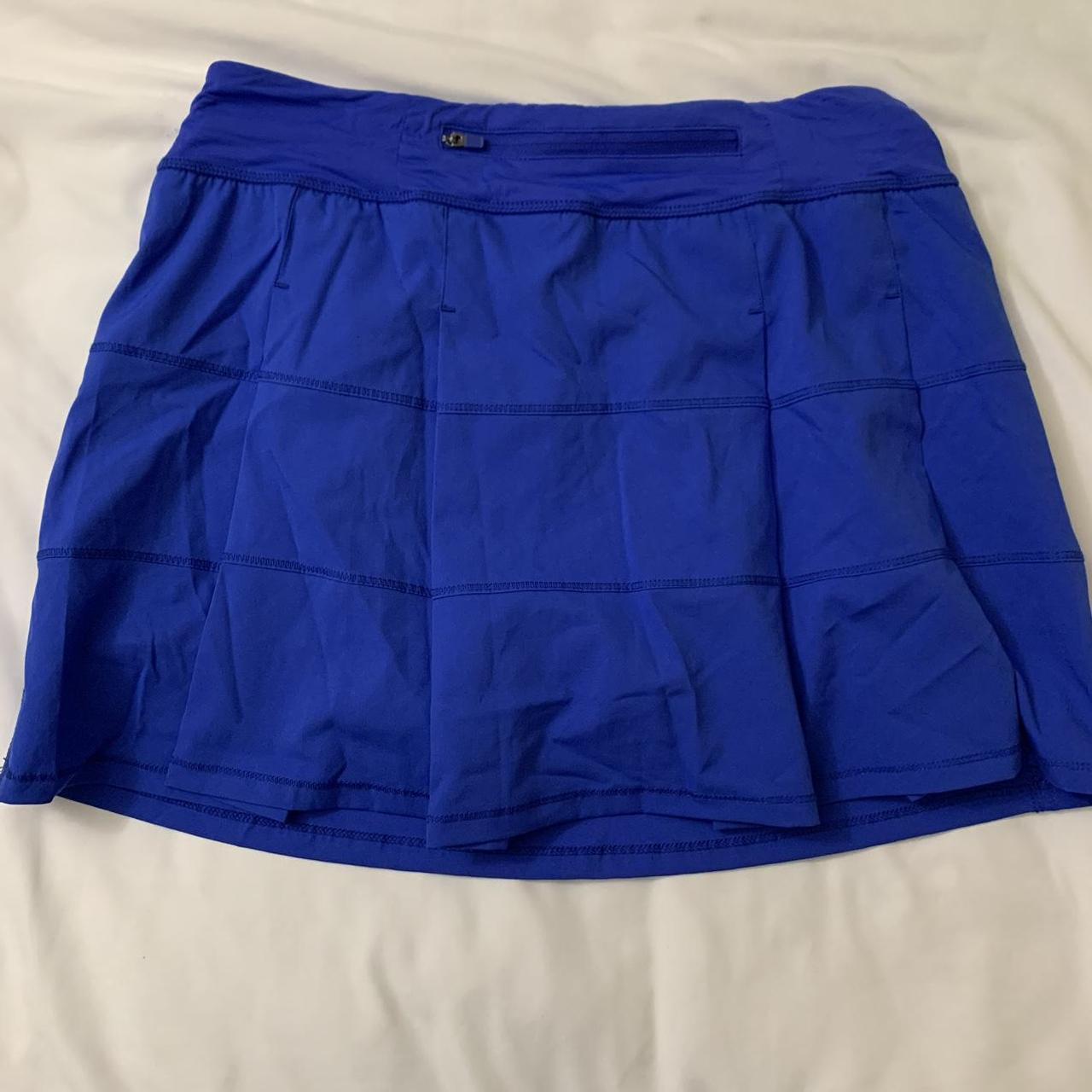 GB royal blue skirt, lululemon pace rival skirt dupe... Depop