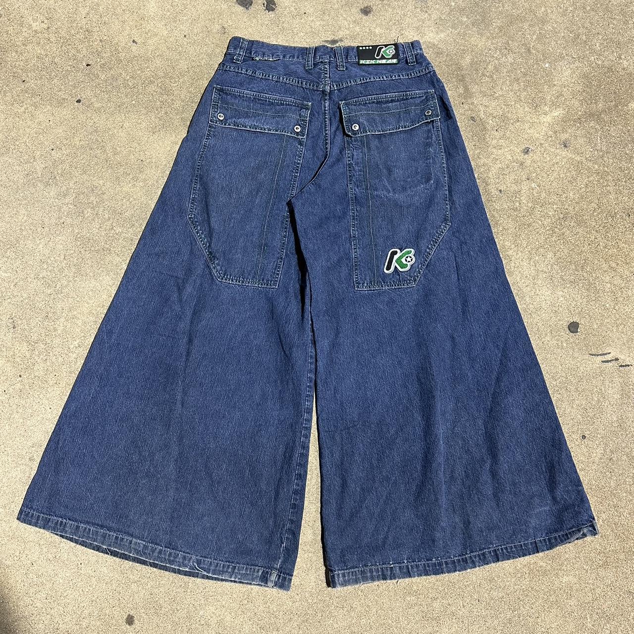 90’s kikwear jeans -massive leg opening wider then... - Depop