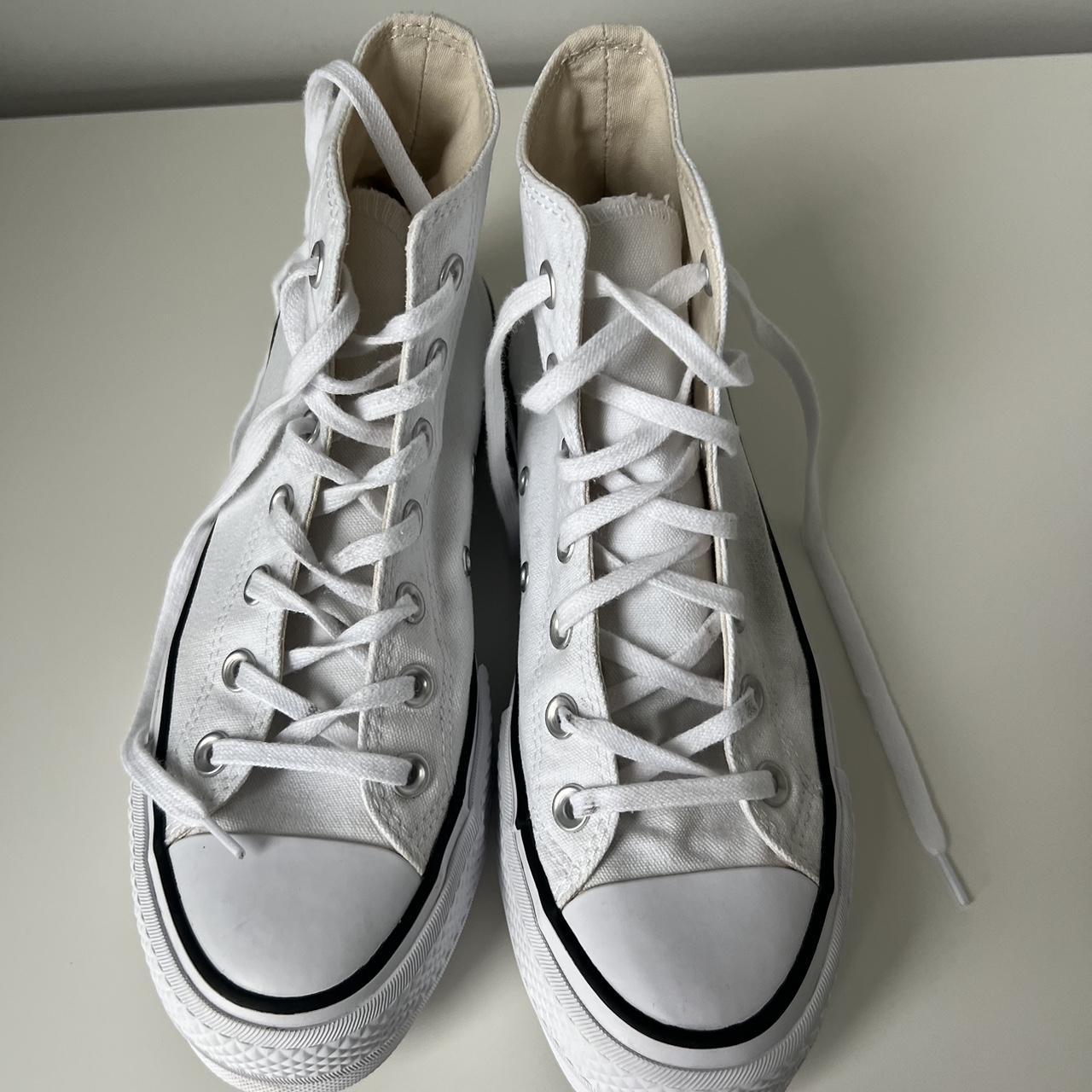 Converse Women's White Trainers | Depop