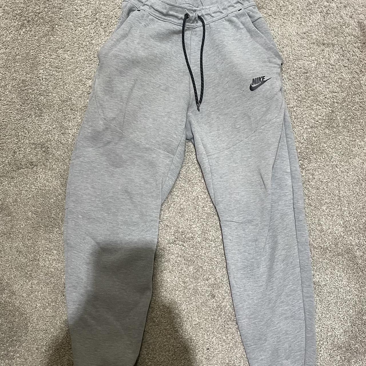 mens grey tech fleece joggers