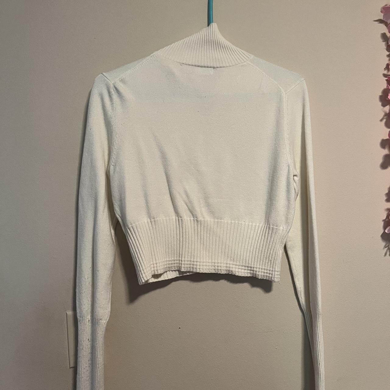 urban outfitters white crop top sweater ! color is... Depop