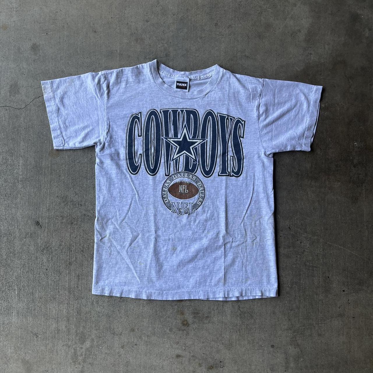 Vintage NFL gray Dallas Cowboys tshirt Size: 2XL / - Depop