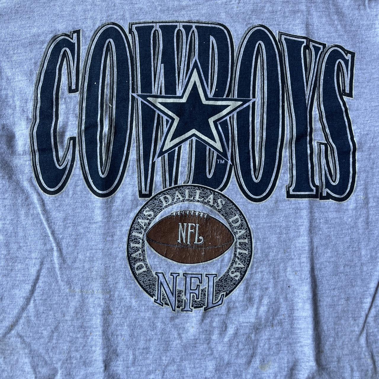 Vintage NFL gray Dallas Cowboys tshirt Size: 2XL / - Depop