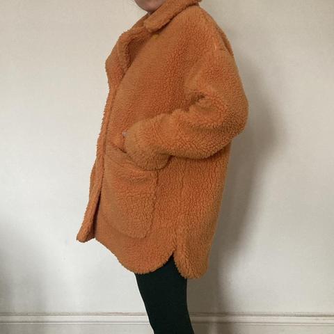 Monki orange outlet coat