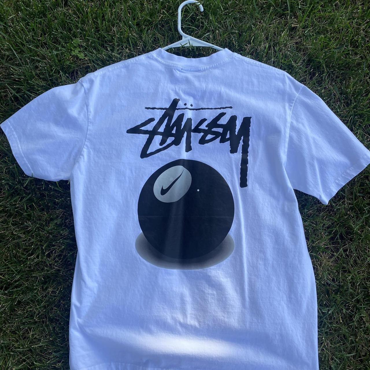 STUSSY X NIKE 8 BALL TEE. super mint tee Depop
