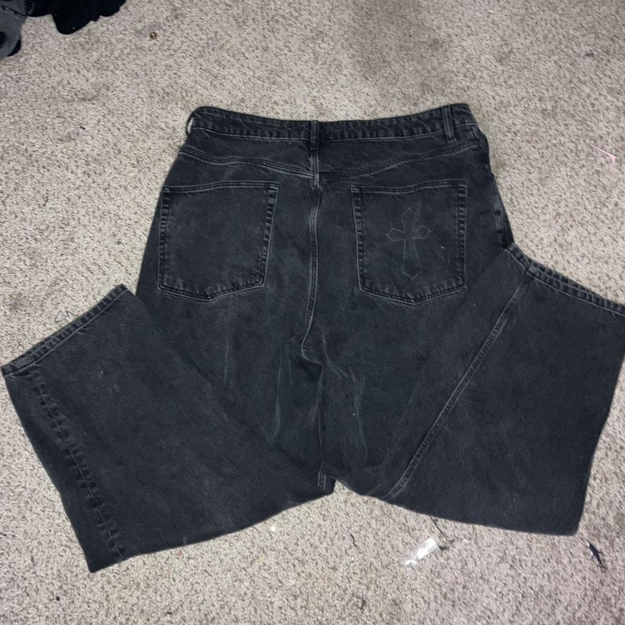 Men’s black baggy jeans W 38” L 32” - Depop