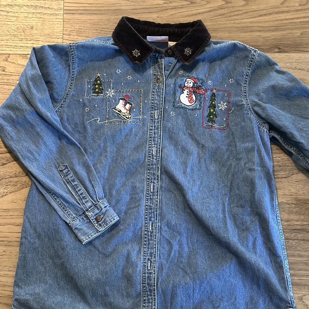 Basic Editions Women's Jacket - Blue/Multi - L – … - image 3