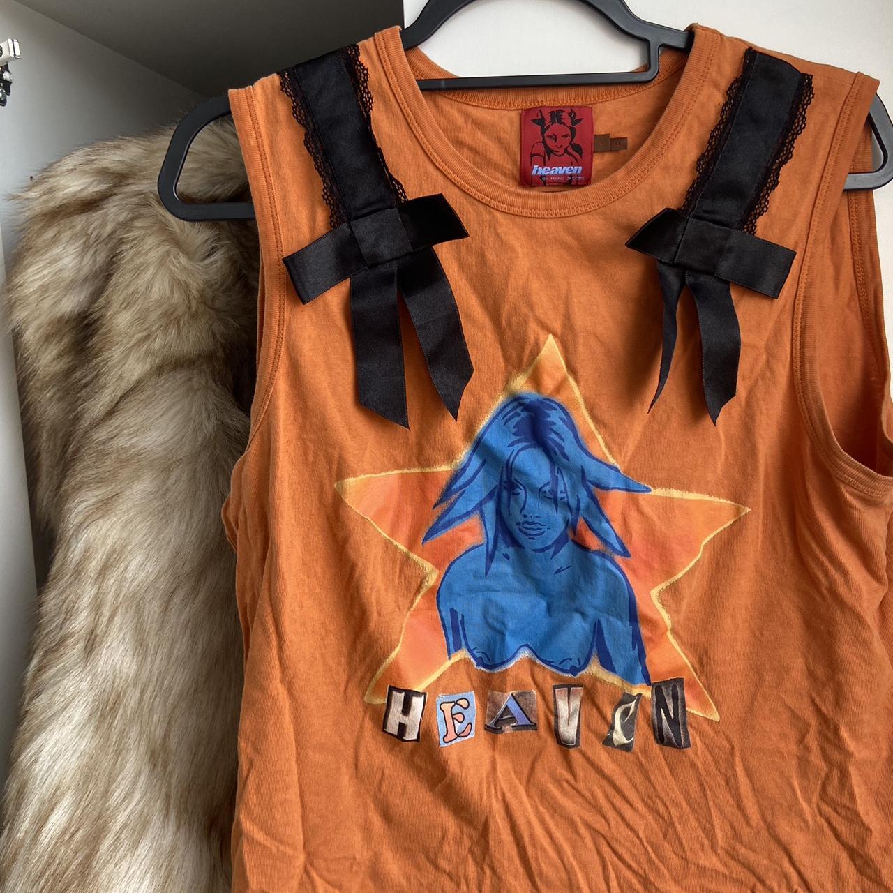Marc Jacobs x Heaven Orange Mohair Star Knit | Depop