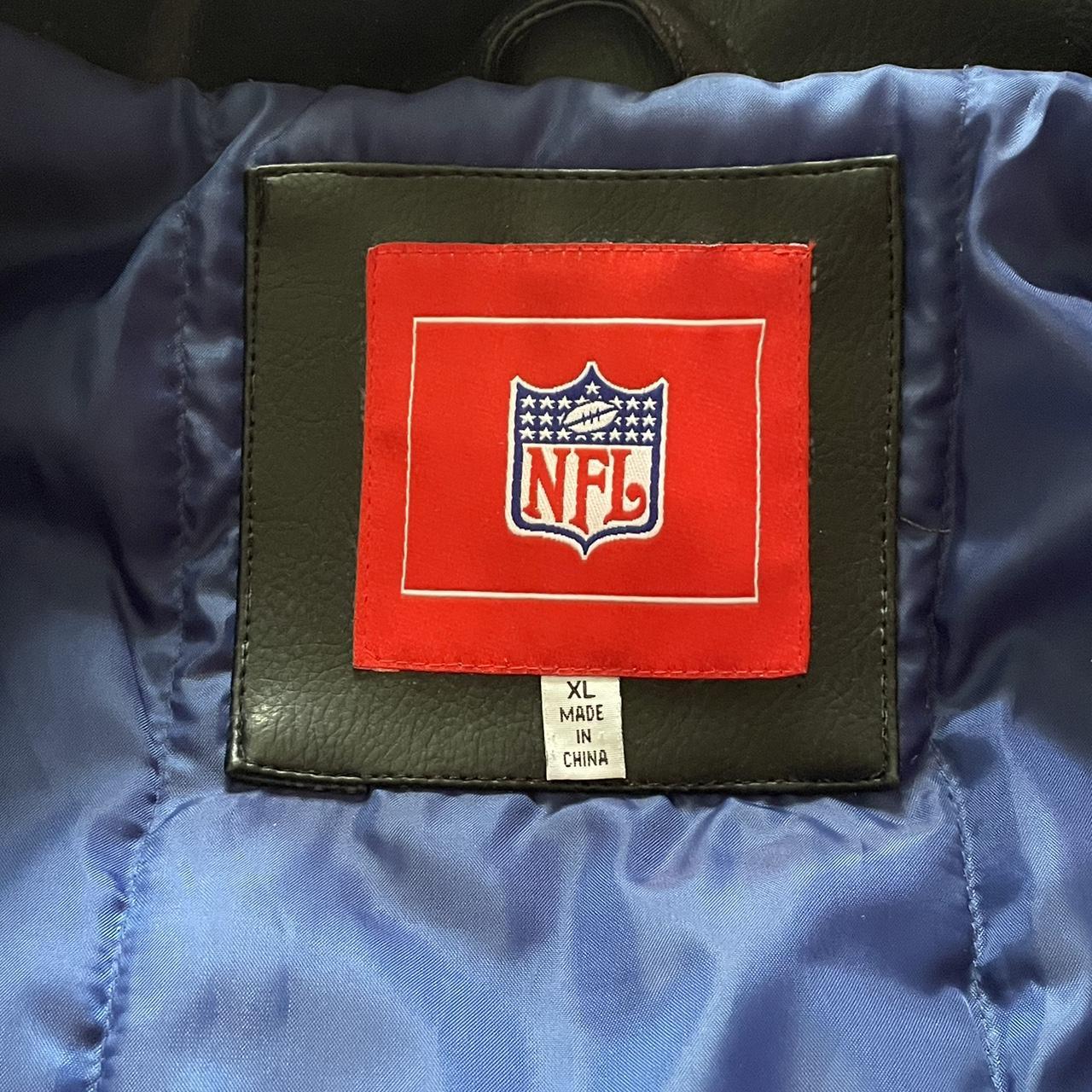 This Miami Dolphins Vintage Leather Jacket has a - Depop