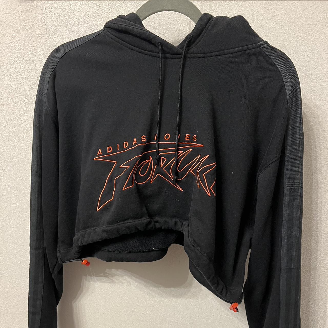 Adidas fiorucci best sale cropped hoodie