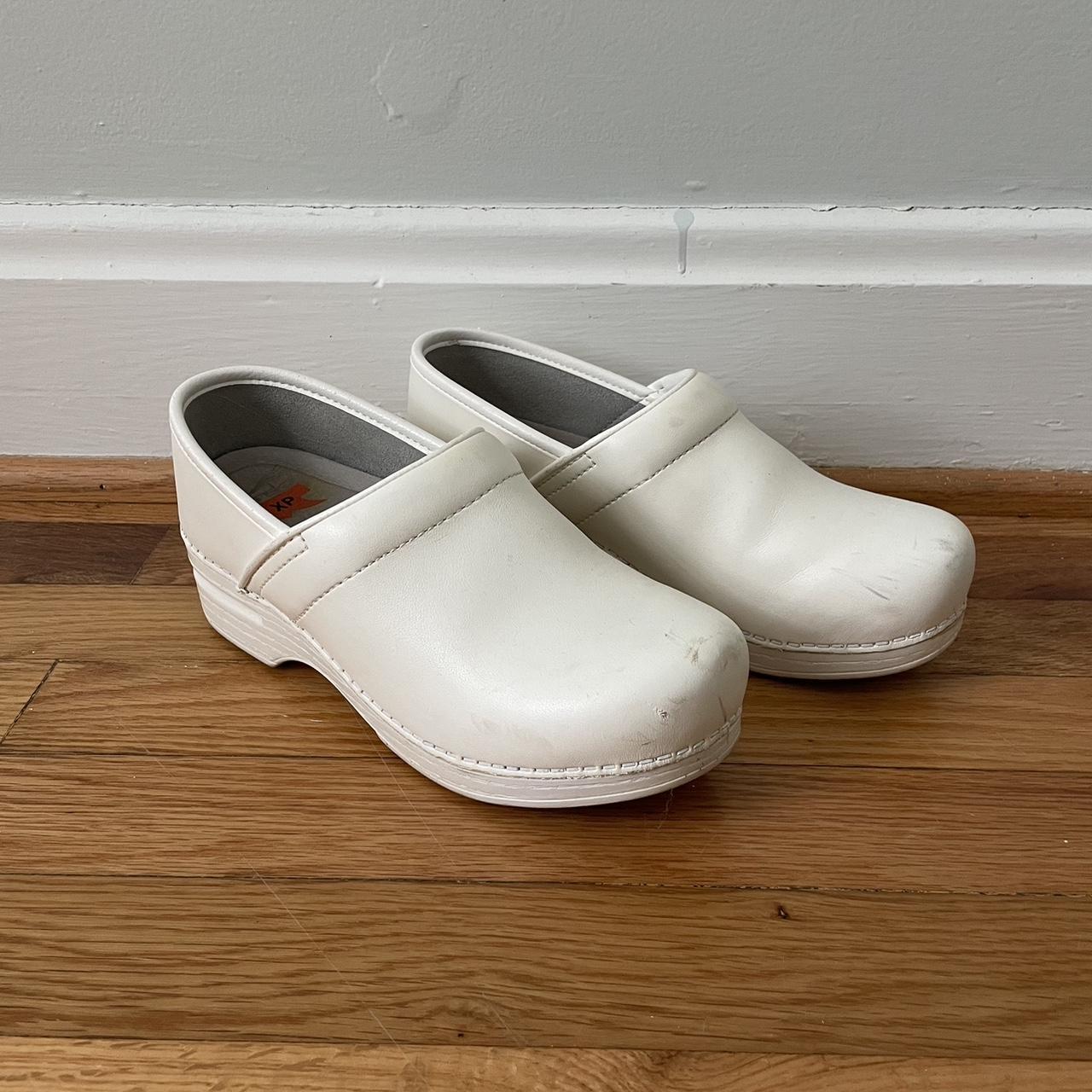 dansko white clogs