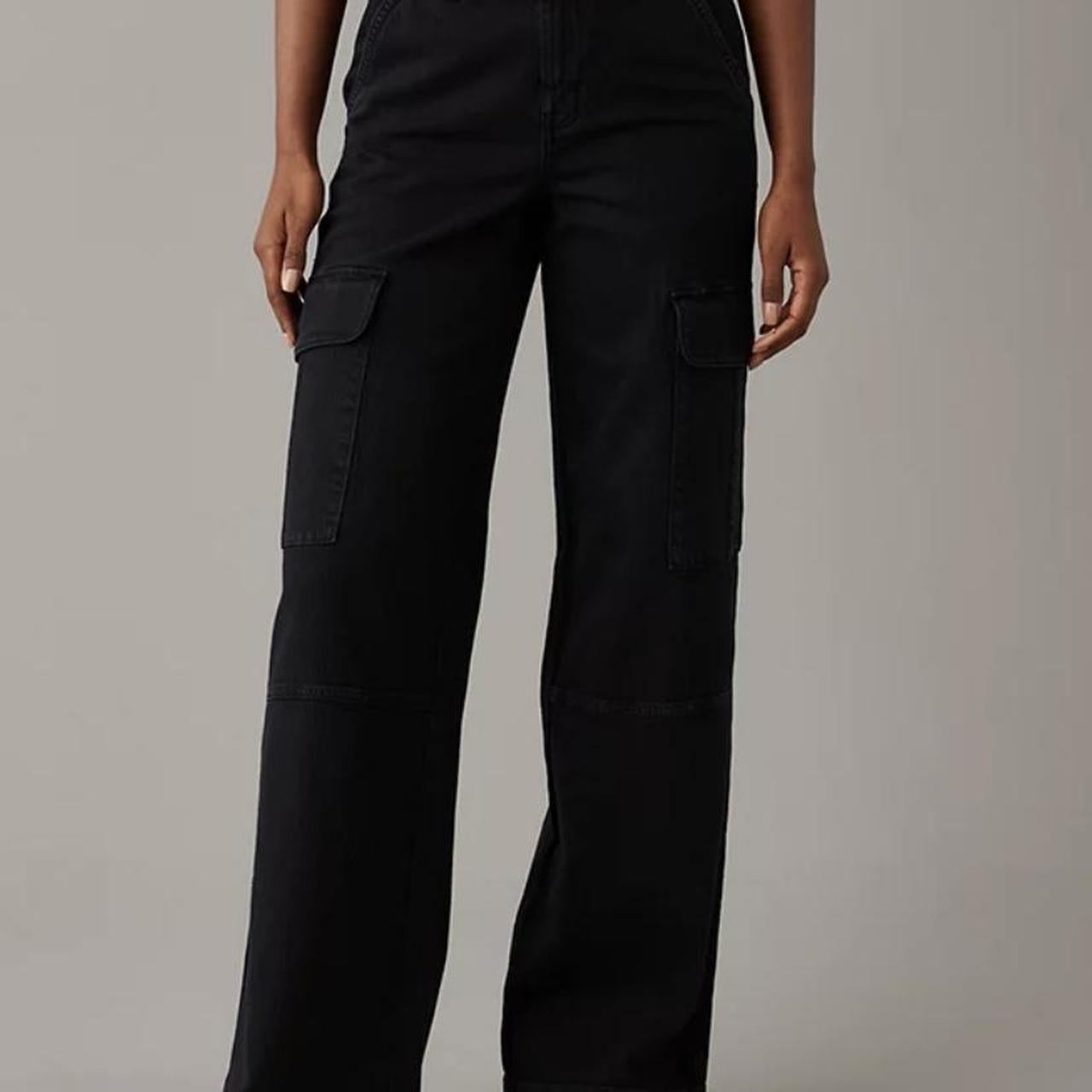 AE Stretch high waisted cargo pants Americaneagle... Depop