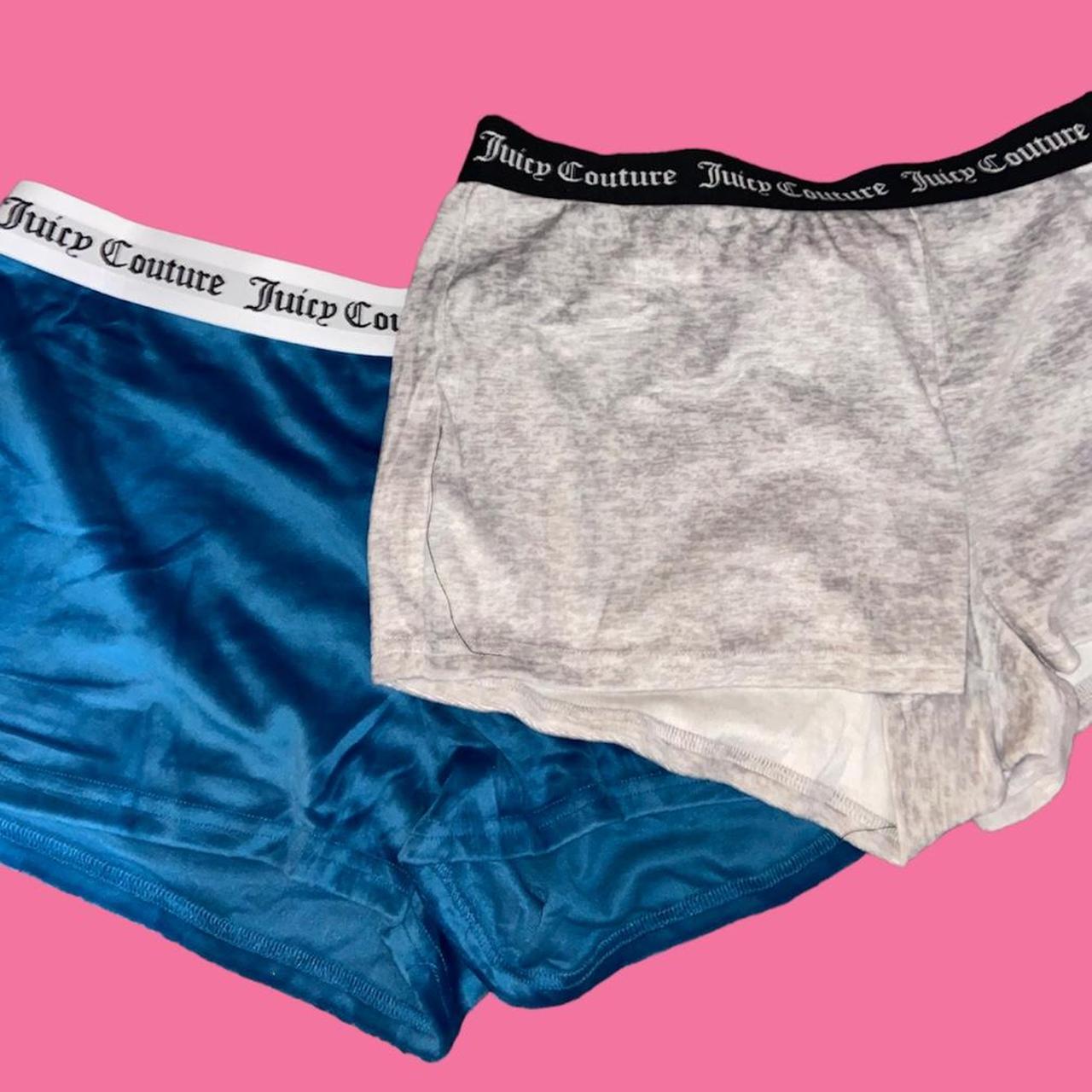 Juicy Couture Women's Grey and Blue Shorts (3)