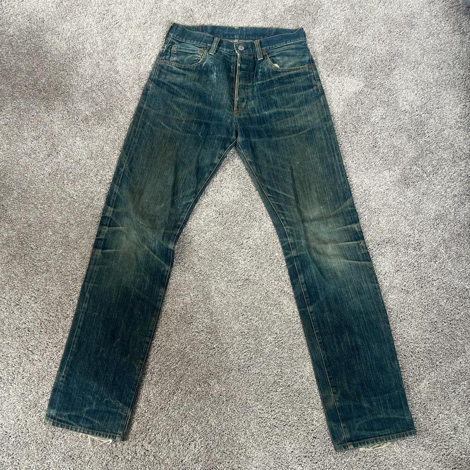 Vintage Evisu No. 3 Selvedge Jeans Lot 2000 Japan... - Depop