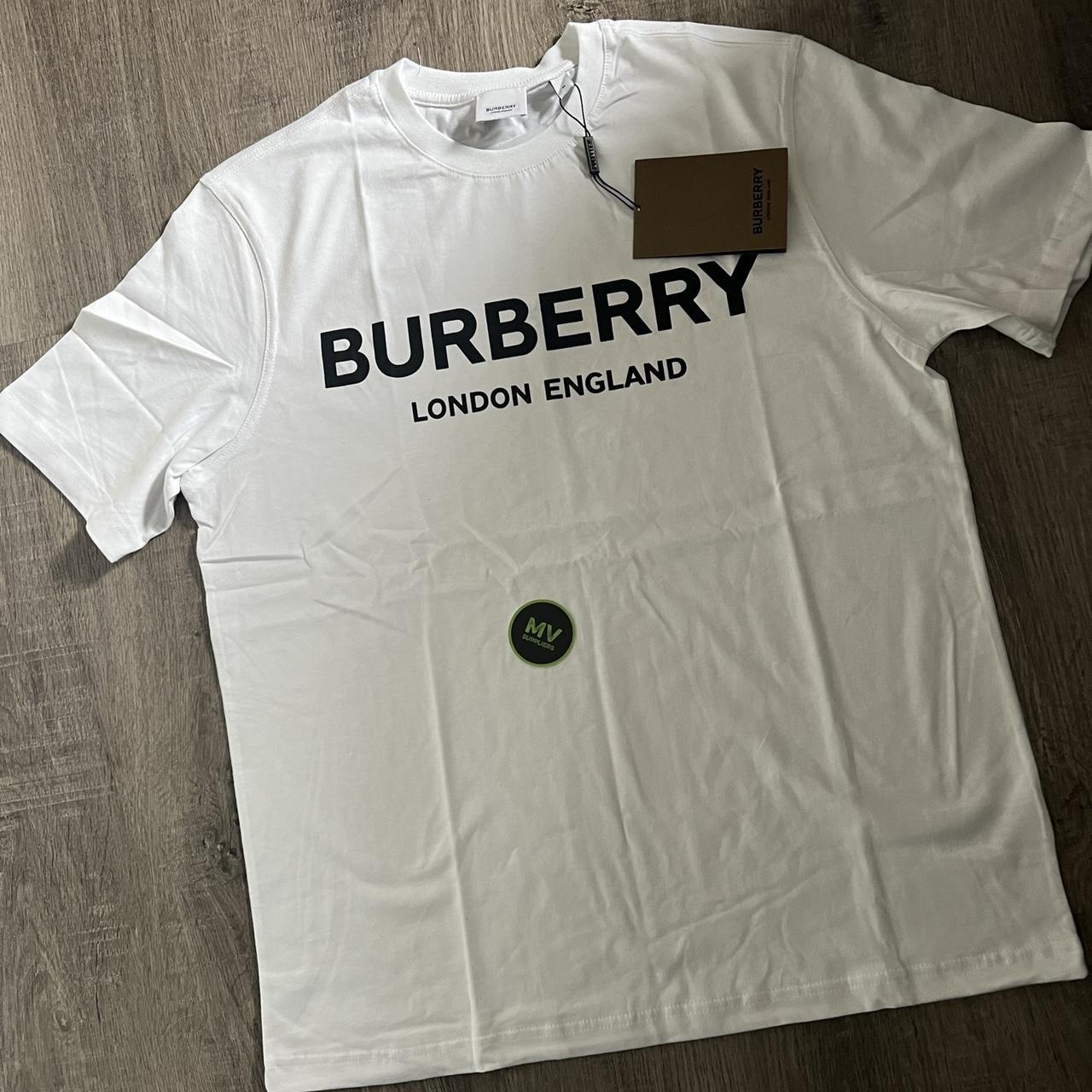 Medium Burberry London England T-shirt Perfect... - Depop