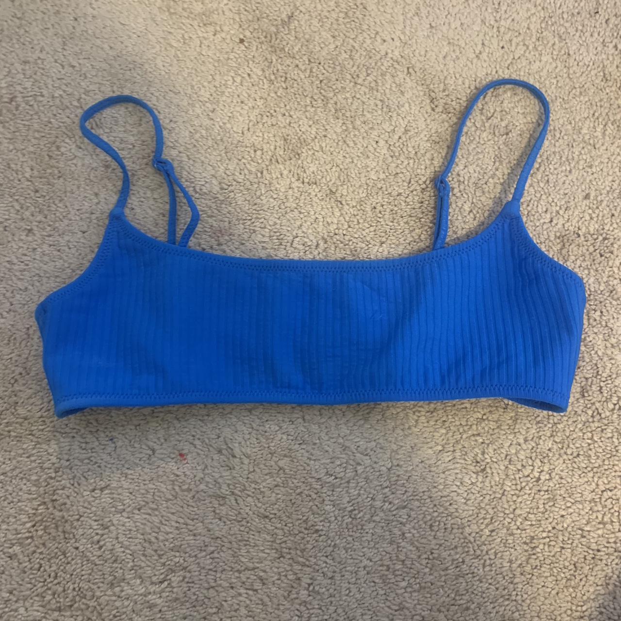 Triangl Women's Blue Bikini-and-tankini-tops | Depop