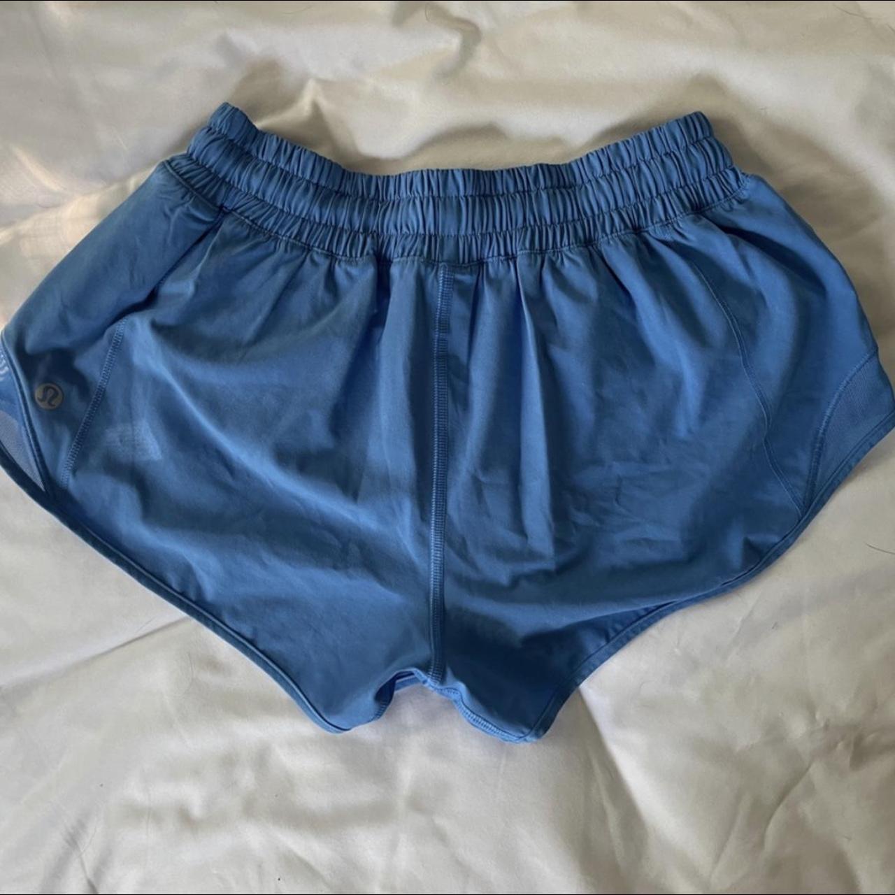 Lululemon Blue Nile Hotty Hot Shorts Size: 4 Inseam:... - Depop