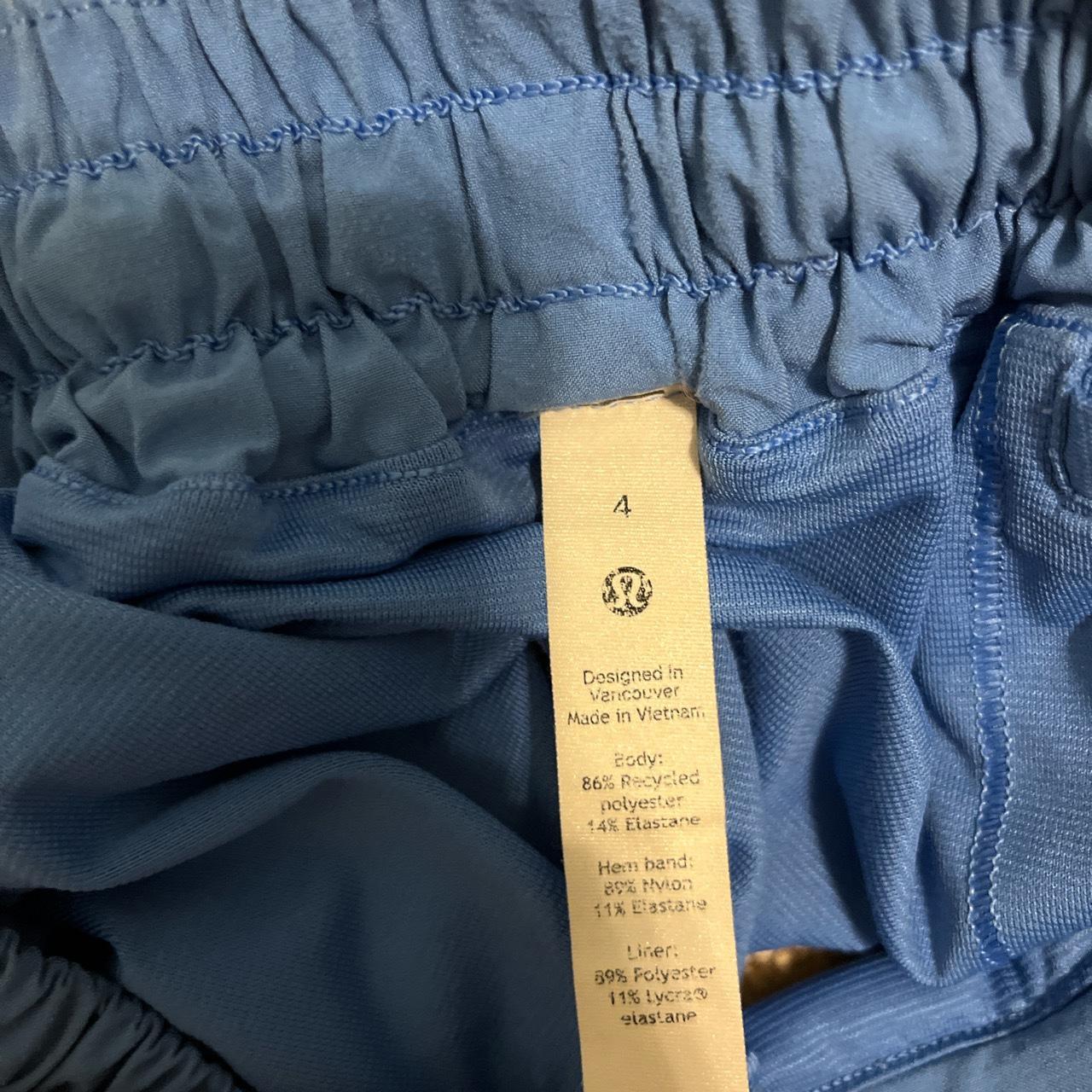 Lululemon Blue Nile Hotty Hot Shorts Size: 4 Inseam:... - Depop