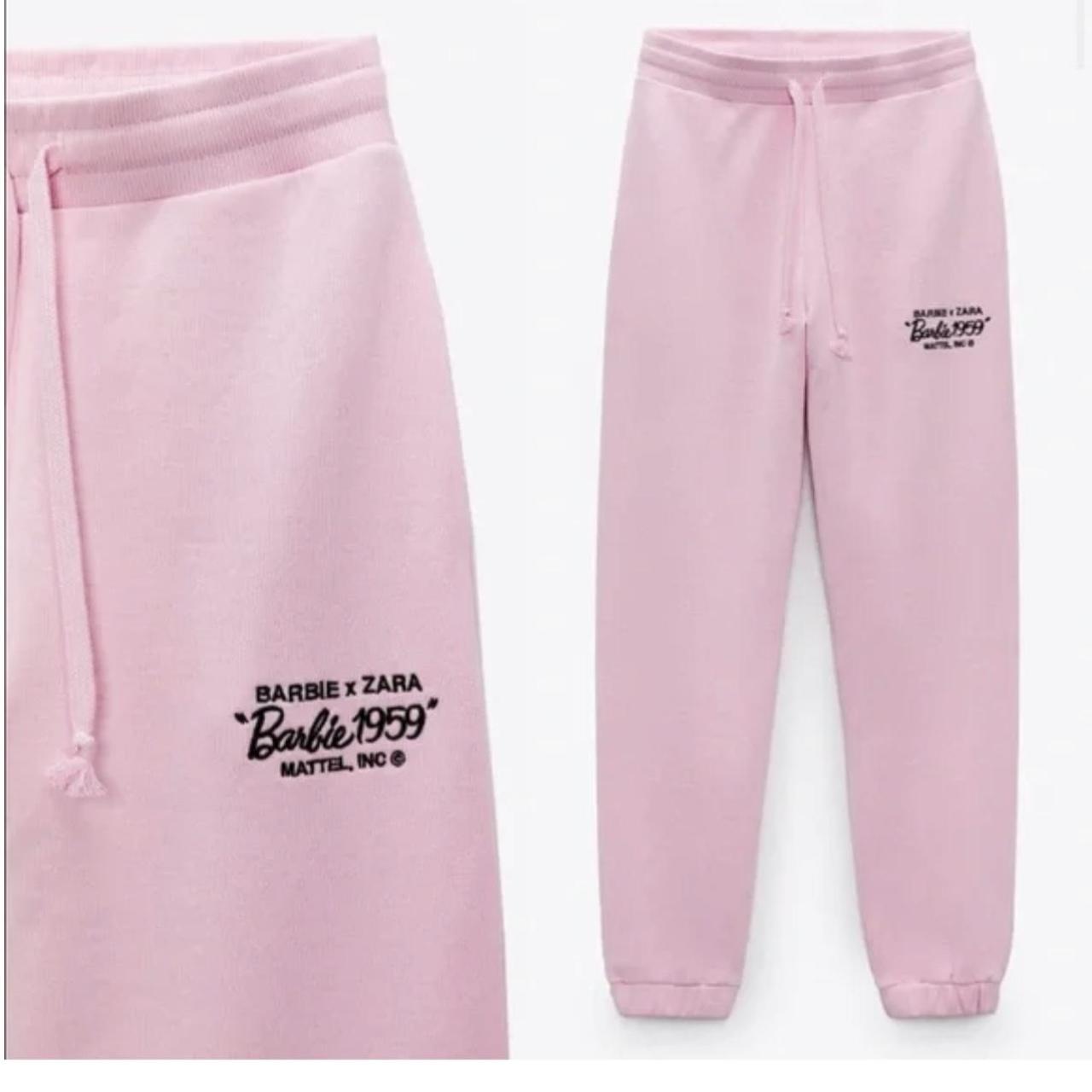 NWT Zara Barbie Blogger Favorite Pink Wide Leg Trouser Pants