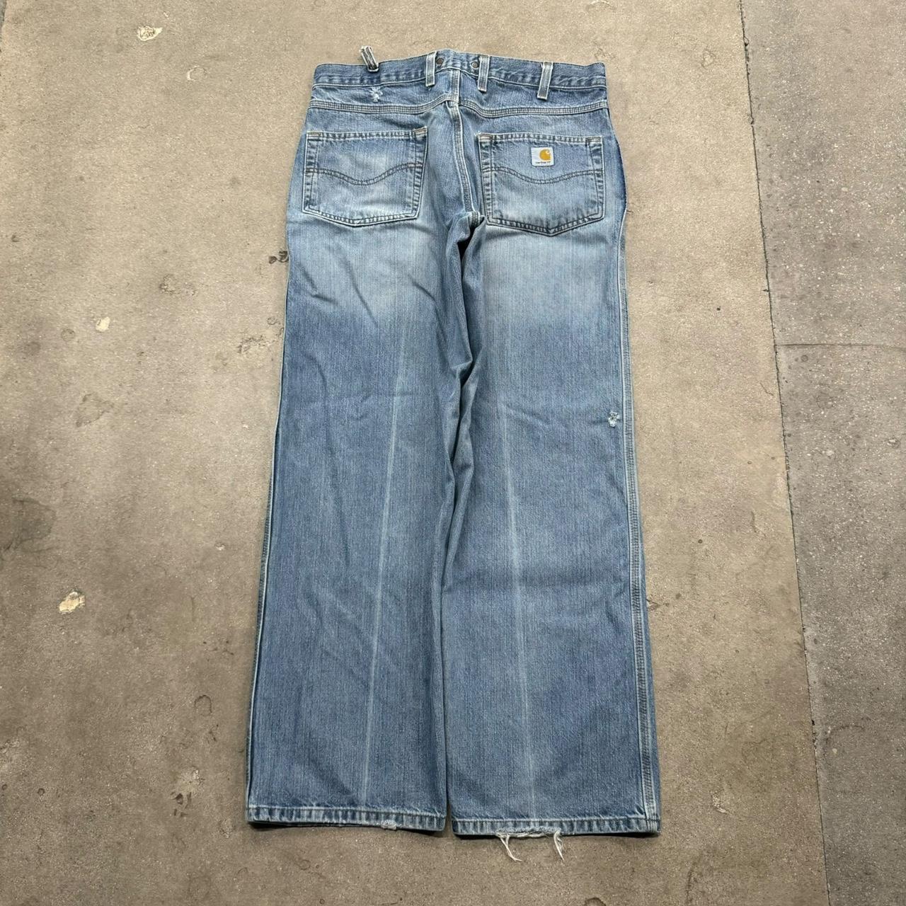 Vintage 90s Carhartt Faded Jeans •All flaws and... Depop
