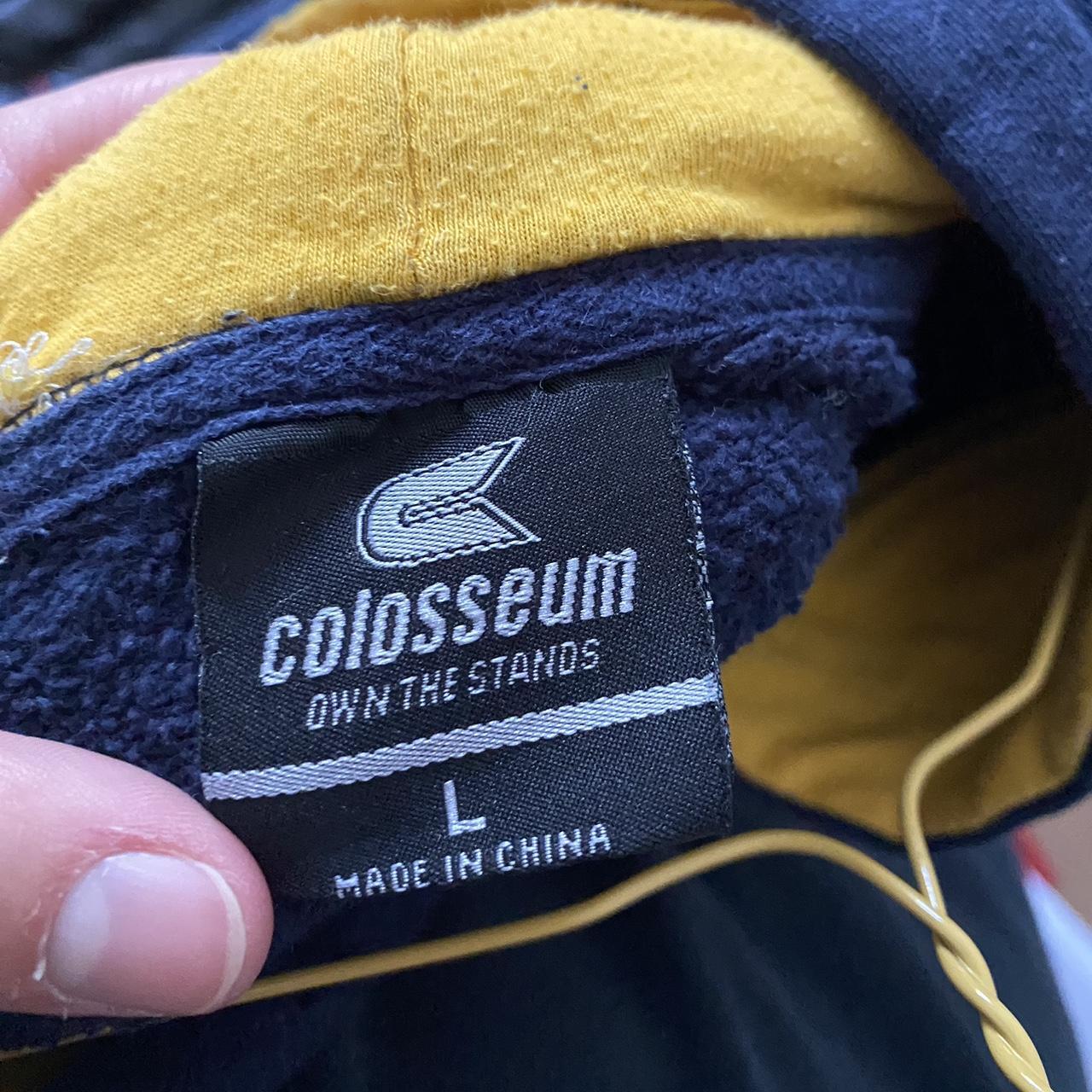 Colosseum Women's Blue and Yellow Hoodie (3)