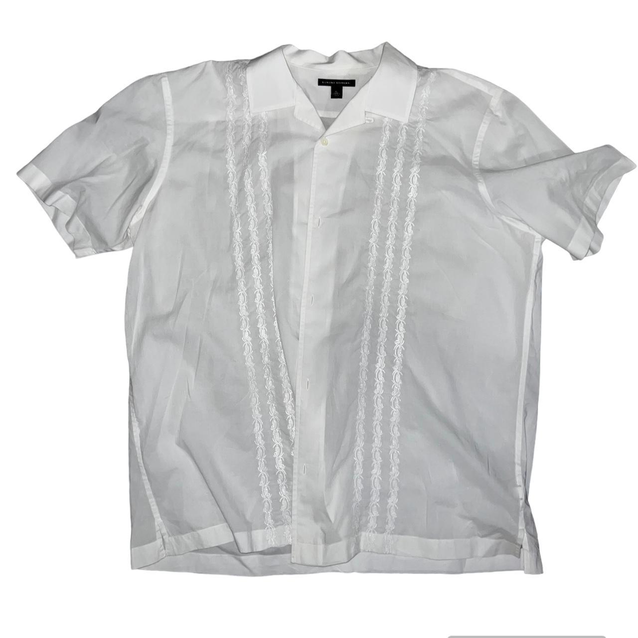 Banana Republic Men's White Poloshirts Depop