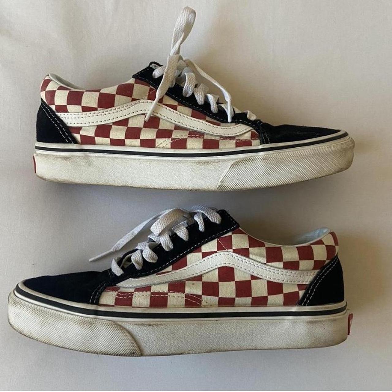 Womens Checkered Vans Hardly Been Worn Uk Size 5 Depop 