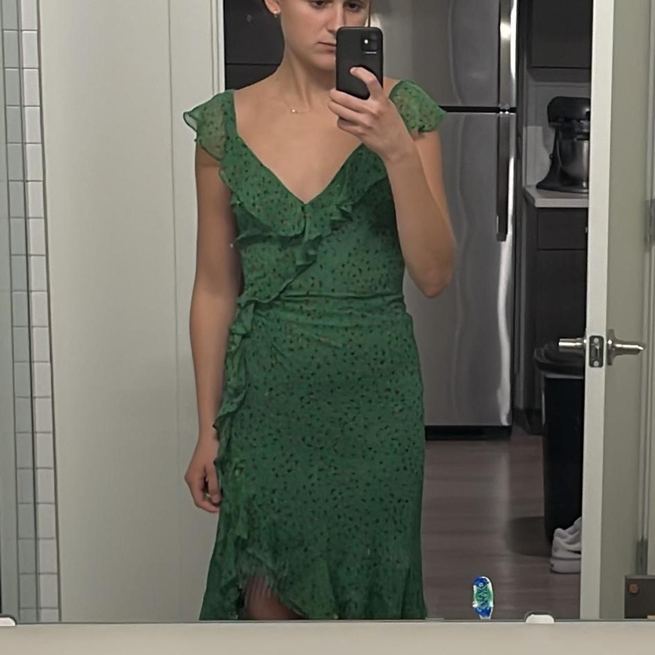 Veronica beard shop green dress