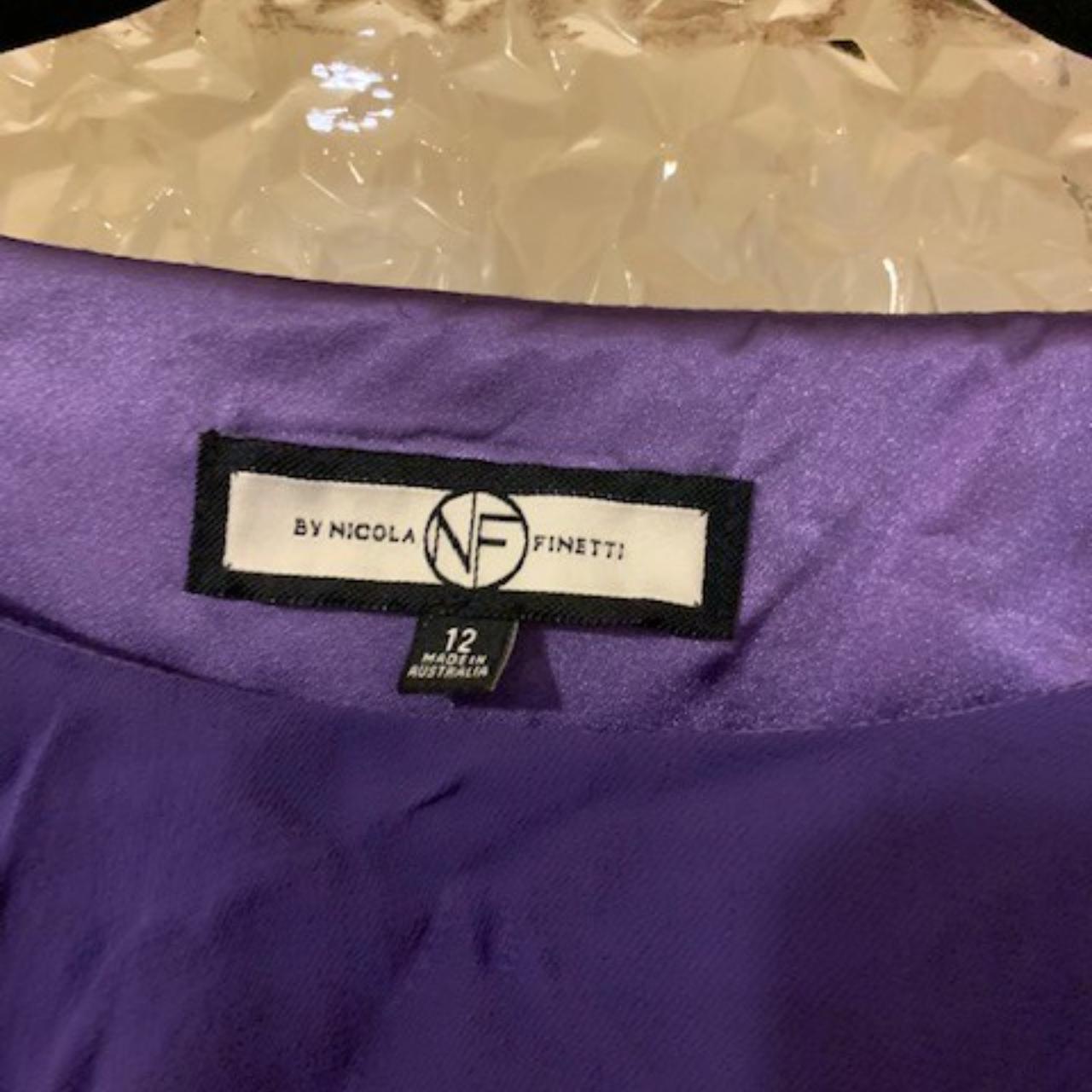Nicola Finetti purple dress. Size 12. Worn... - Depop