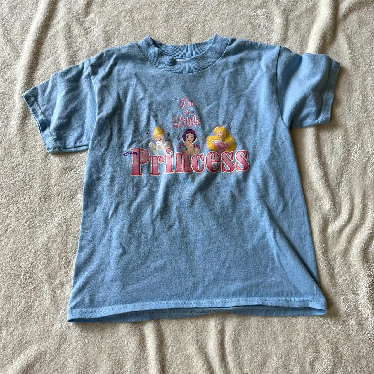 Disney Women's Blue Crop-top | Depop