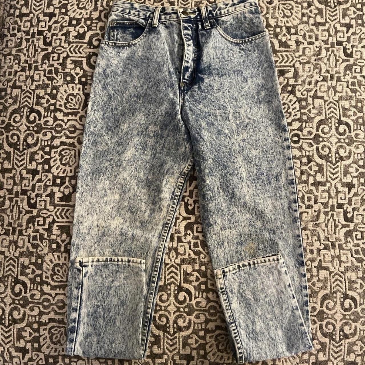 1980s factory rare vintage acid wash guess jeans