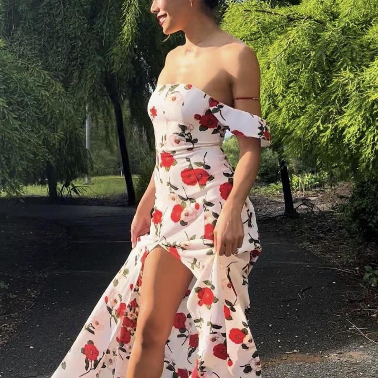 Fashion Nova Off The Shoulder Floral Dress This