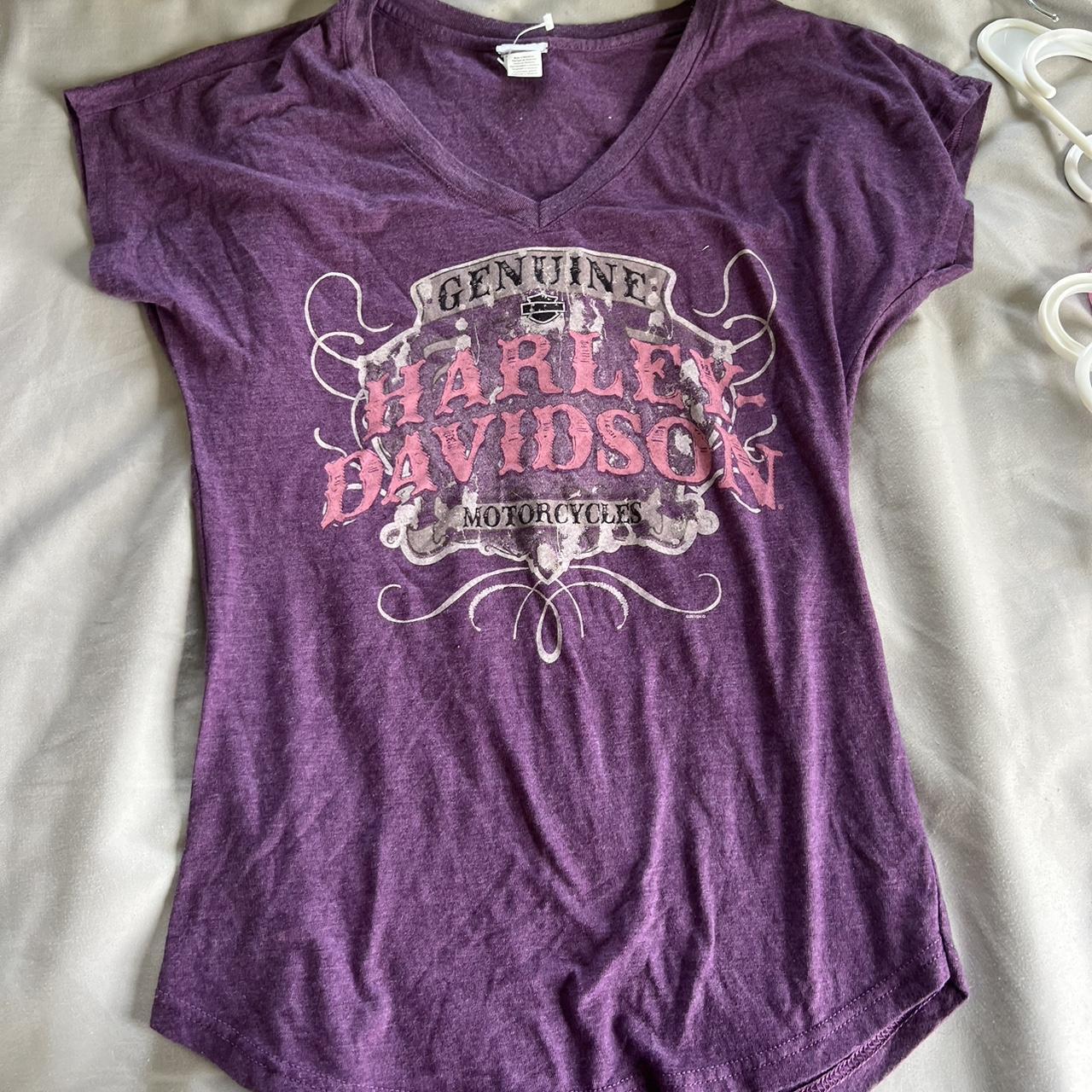 harley davidson t shirt size small - petite shirt - Depop