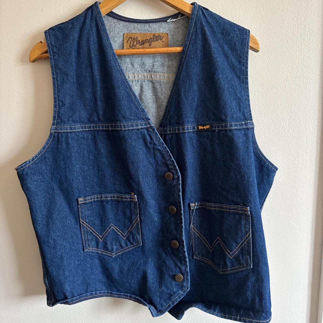 Wrangler Men's Vest - Blue/Navy - L – Men’s Wrang… - image 1