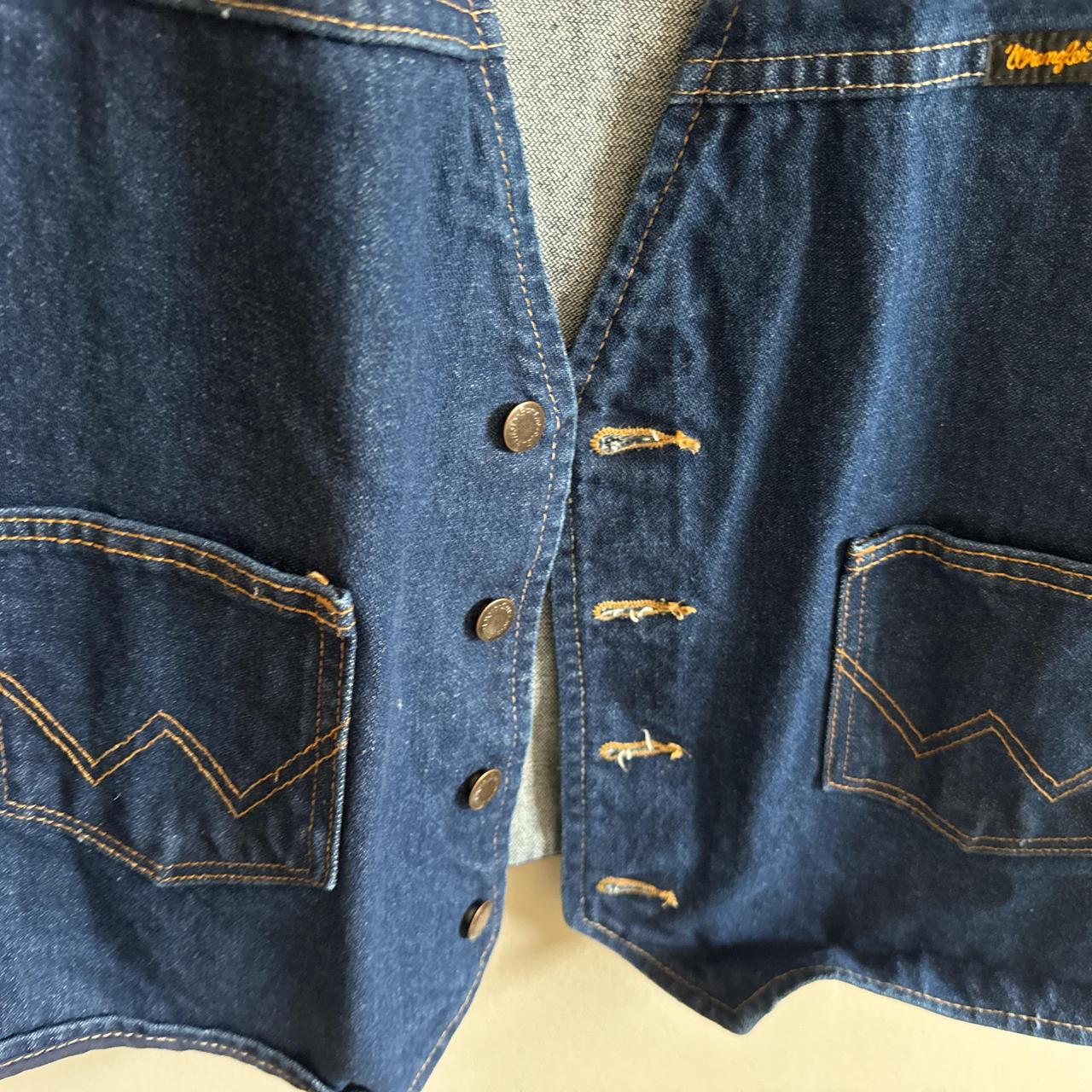 Wrangler Men's Vest - Blue/Navy - L – Men’s Wrang… - image 3